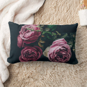 Oreillers à lancer floraux de pivoines violettes