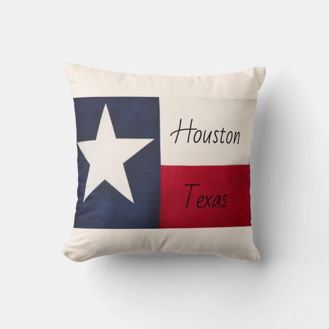 Oreillers à lancer Houston Texas (Recto)