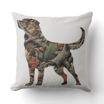 Oreillers à lancer Labrador avec Camouflage
