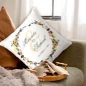 Oreillers à lancer Monogram Mariage Golden Noir de