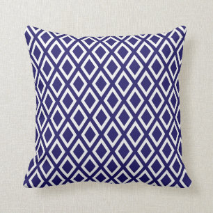 Oreillers à lancer Motif bleu et blanc
