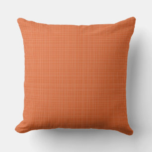 Oreillers à lancer Orange Autumn Crosshatch
