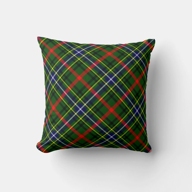 Oreillers à lancer Plaid Motif Tartan Coussin (Recto)