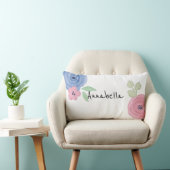 Oreillers à lancer rose et bleu pour filles person (Chaise)