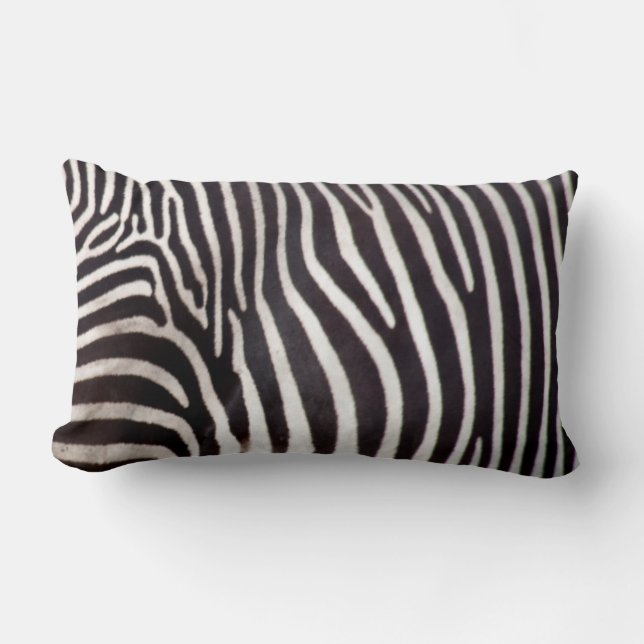 Oreillers à lancer Zebra Design personnalisés (Recto)