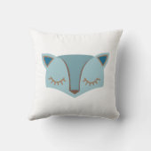 Oreillers à tête bleu renard de bois (Verso)