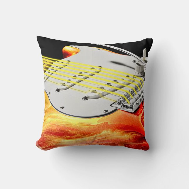 Oreillers Art Guitare Électrique 2 (Recto)