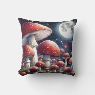 Oreillers avec champignons au clair de lune