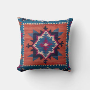 Oreillers Bleus Kilim Throw : Confort élégant pour