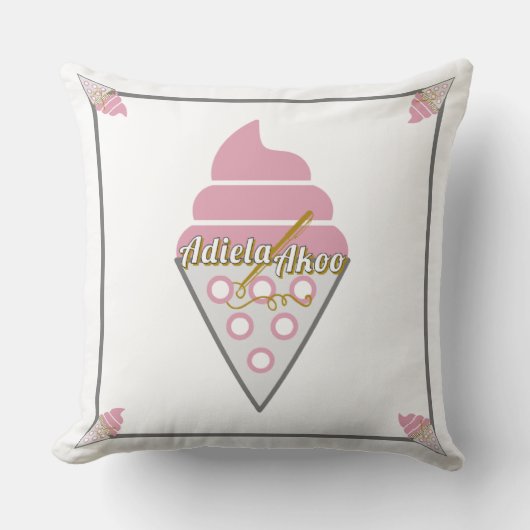 Oreillers - Crème Glacée Irrésistible par Poète Ad (Recto)