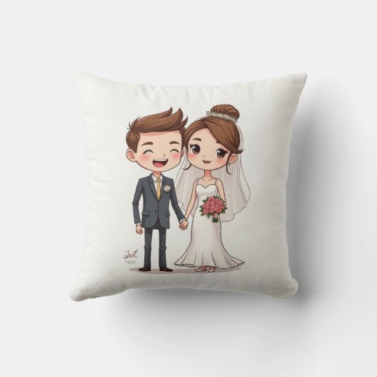 Oreillers d'anniversaire de mariage (Verso)