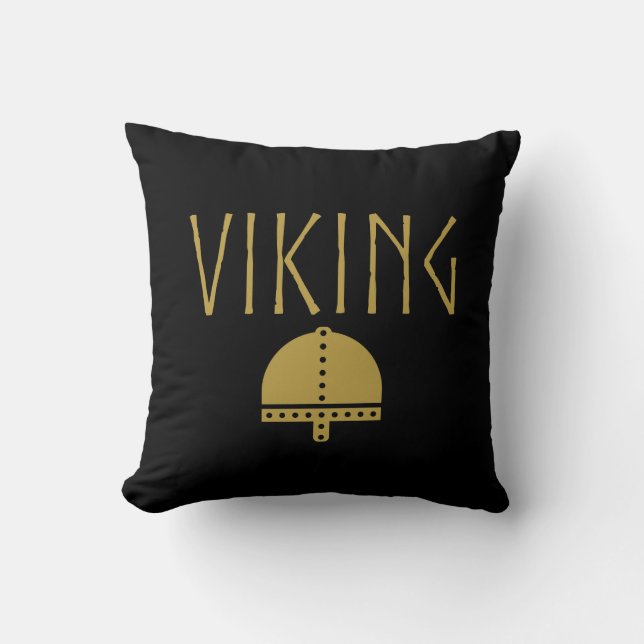 Oreillers de lancer de casque Viking (Recto)