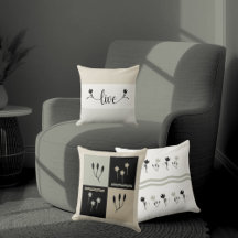 Oreillers décoratifs "Live"