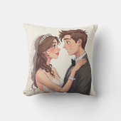 Oreillers pour anniversaire de mariage coussin (Recto)