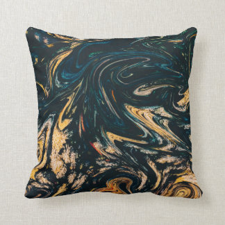 Oreillers Turquoise gris noir et blanc à lancer ve