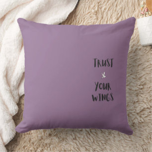 Oreillers Violets Affirmation Positive Motivation