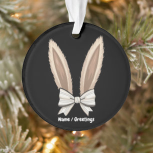 Oreilles de Lapin à Nœud Coquette Joyeuses Pâques