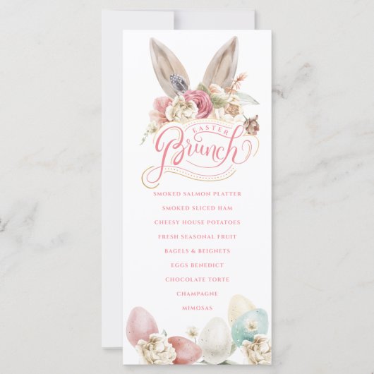 Oreilles de lapin | Menu Brunch de Pâques (Devant)