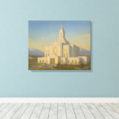 Orem Utah Temple Painting™ LDS Muurschildering Can Canvas Afdruk (Insitu (Houten vloer))