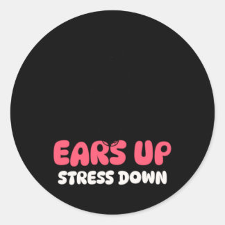 Oren omhoog Stress omlaag Sticker