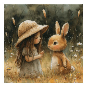Oren van Euforie: Een Beetje Whimsy Bunny Perfect Poster