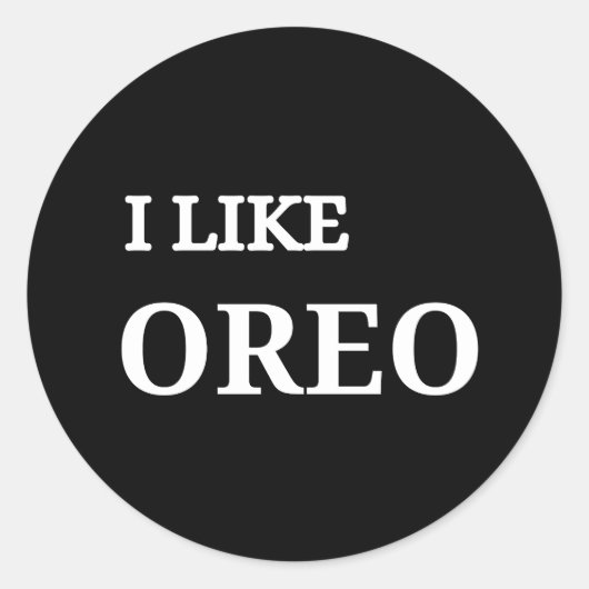 Oreo-koekje Ronde Sticker (Voorkant)