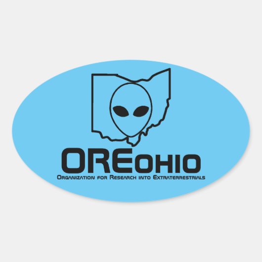 OREohio ovale sticker (Voorkant)