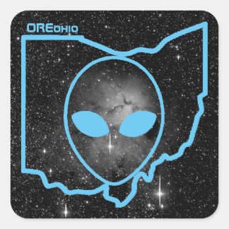OREohio ruimte logo Vierkante Sticker