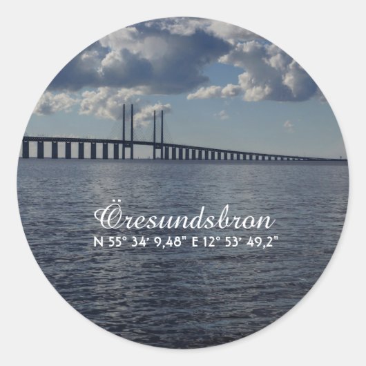 Öresundsbron, Malmö Ronde Sticker (Voorkant)