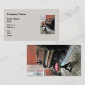 Orgaan met Petit Point Stool Visitekaartje (Voorkant / Achterkant)