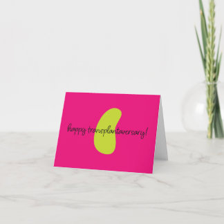 Orgaan Nier Gelukkig Transplantaversary Notitiekaa Bedankkaart