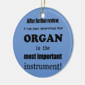Orgaanbelangrijkste instrument keramisch ornament (Links)