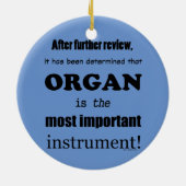 Orgaanbelangrijkste instrument keramisch ornament (Achterkant)