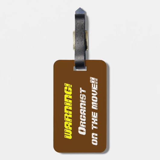 Orgaanbuizen Bagagelabel (Achterkant verticaal)