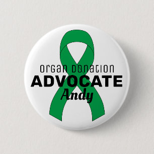 Orgaandonatie Advocate Ribbon White Button