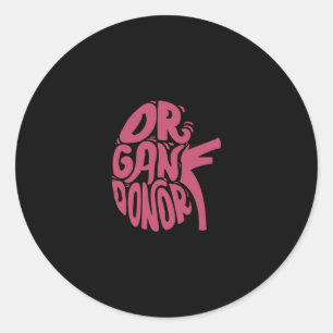 Orgaandonatie Nieren Ronde Sticker