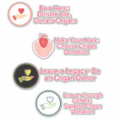 Orgaandonatie Sticker Set (Voorkant)