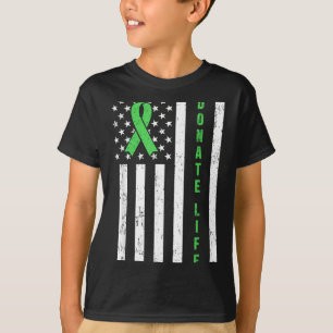 Orgaandonor bewustzijn vlag Orgaandonatie lint T-shirt