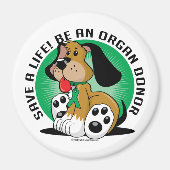 Orgaandonor Hond Magneet (Voorkant)