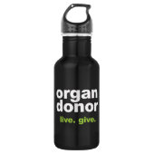 orgaandonor waterfles  (Voorkant)
