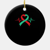 Orgaandonortransplantatie Warrior Surgery Keramisch Ornament (Achterkant)