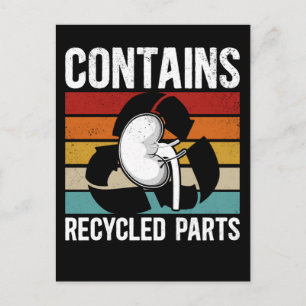 Orgaanontvanger Schattige Niertransplantatie Briefkaart