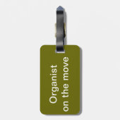 orgaanreizen bagagelabel (Achterkant verticaal)