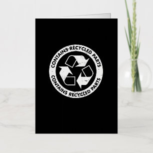 Orgaantransplantaatontvanger I bevat gerecycled Folie Wenskaart