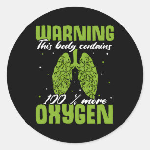 Orgaantransplantatie Longtransplantaat overlevende Ronde Sticker