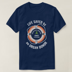 Orgaantransplantatie Orgaandonor Zeevaart Maatwerk T-shirt