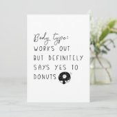 Orgaantype Donuts Bedankkaart (Staand voorkant)