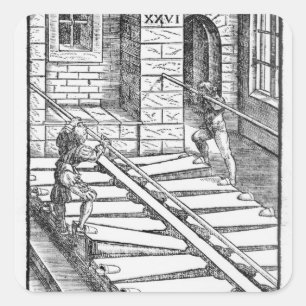 Organ Bellows en Blowers Vierkante Sticker