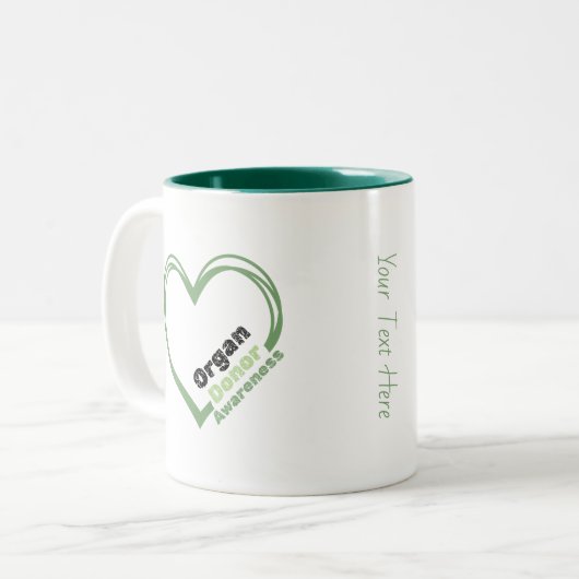 Organ Donor Awareness Ceramic Mug (Devant gauche)