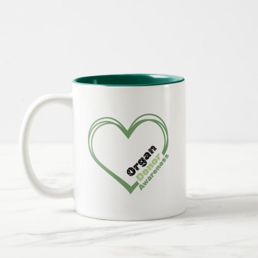 Organ Donor Awareness Ceramic Mug (Gauche)